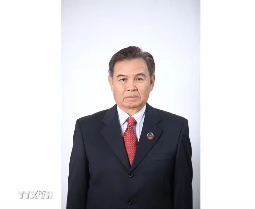 Đồng chí Saysomphone Phomvihane, Ủy viên Bộ Chính trị Trung ương Đảng, Chủ tịch Quốc hội nước Cộng hòa Dân chủ Nhân dân Lào. (Ảnh: TTXVN phát)