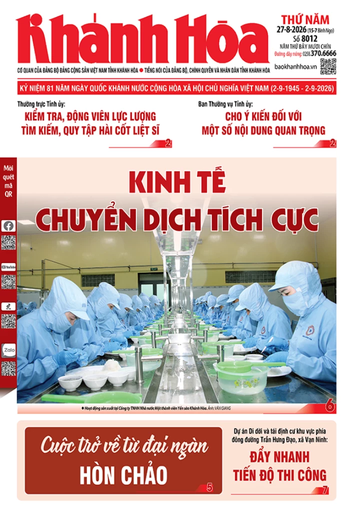 Đọc báo in số 8012 ngày 27/8/2026