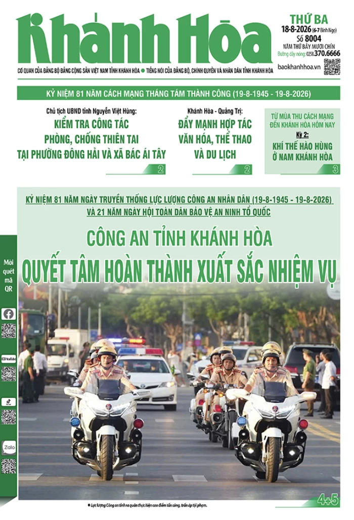 Đọc báo in số 8004 ngày 18/8/2026