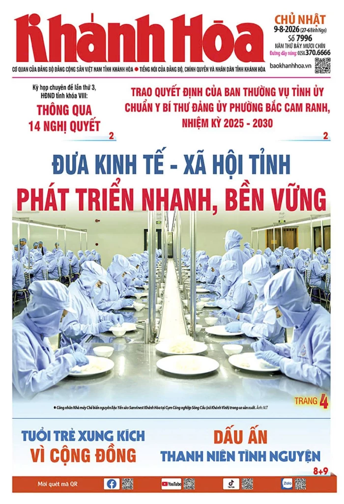 Đọc báo in số 7996 ngày 9/8/2026
