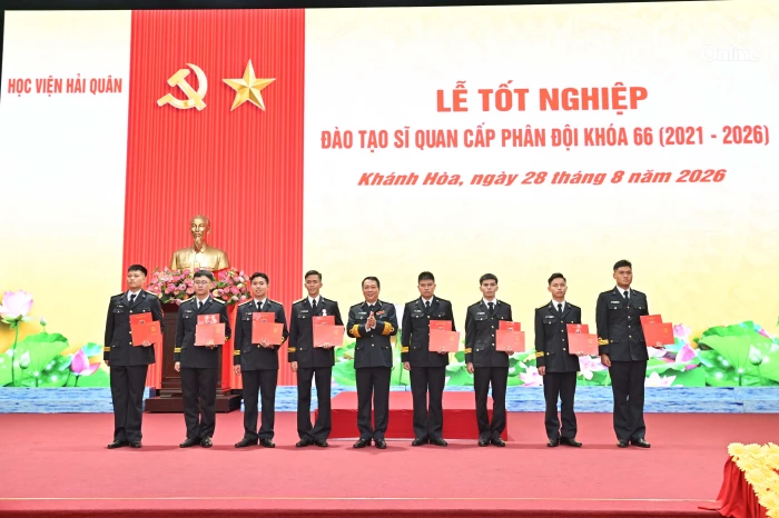 Học viện Hải quân tổ chức lễ tốt nghiệp đào tạo sĩ quan cấp phân đội khóa 66