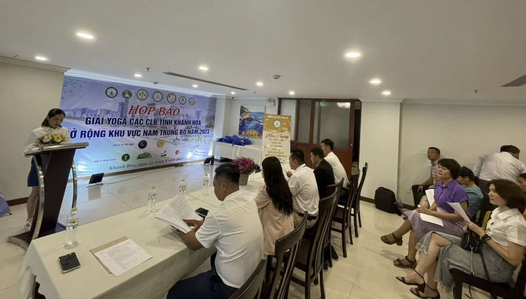 Họp báo Giải Yoga các Câu lạc bộ tỉnh Khánh Hòa mở rộng khu vực Nam Trung bộ 2023