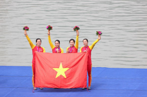 ASIAD 19: Rowing mở hàng huy chương đầu tiên cho đoàn thể thao Việt Nam