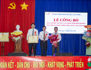 Vạn Ninh:: Xã Vạn Phú đạt chuẩn nông thôn mới nâng cao