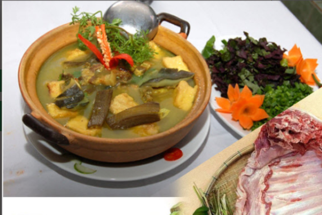 Thịt Dê Om Chuối Xanh