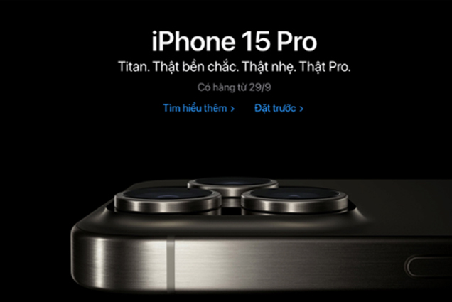 Người Việt bắt đầu được đặt hàng iPhone 15 chính hãng từ 22/9