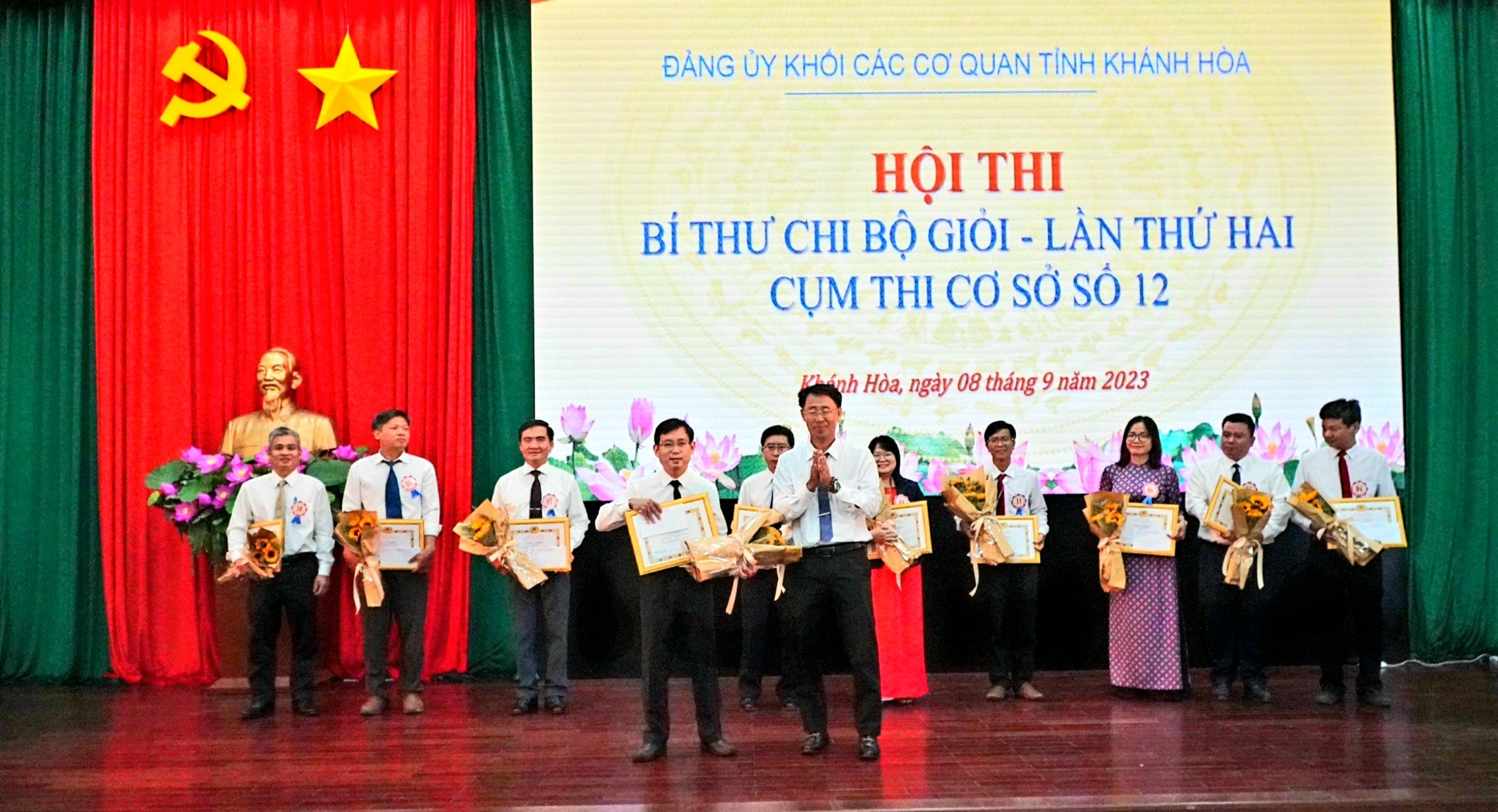 Đảng ủy Khối các cơ quan tỉnh Khánh Hòa:: 11 thí sinh tham gia Hội thi Bí thư chi bộ giỏi - Cụm thi cơ sở số 12