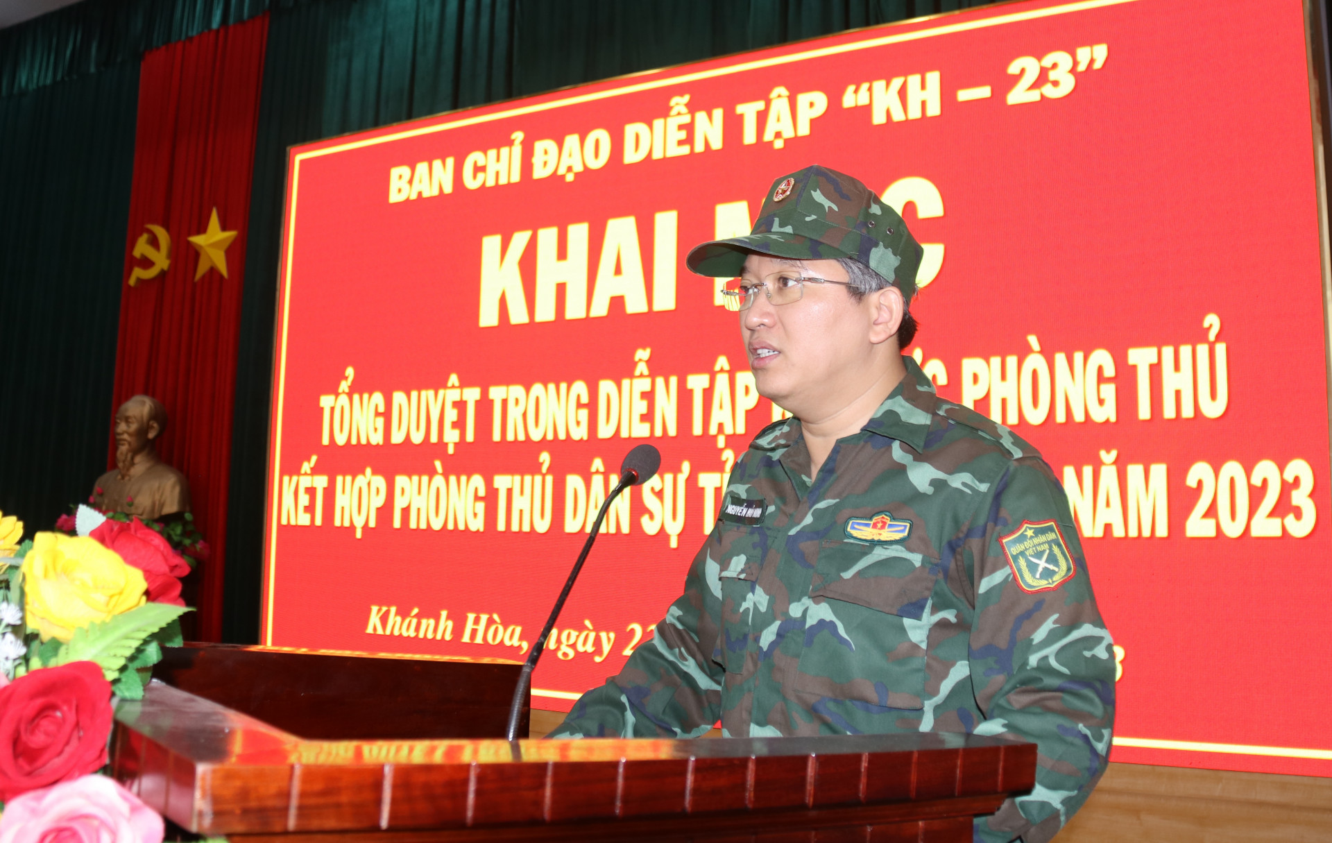 Ông Nguyễn Hải Ninh phát biểu khai mạc tổng duyệt.