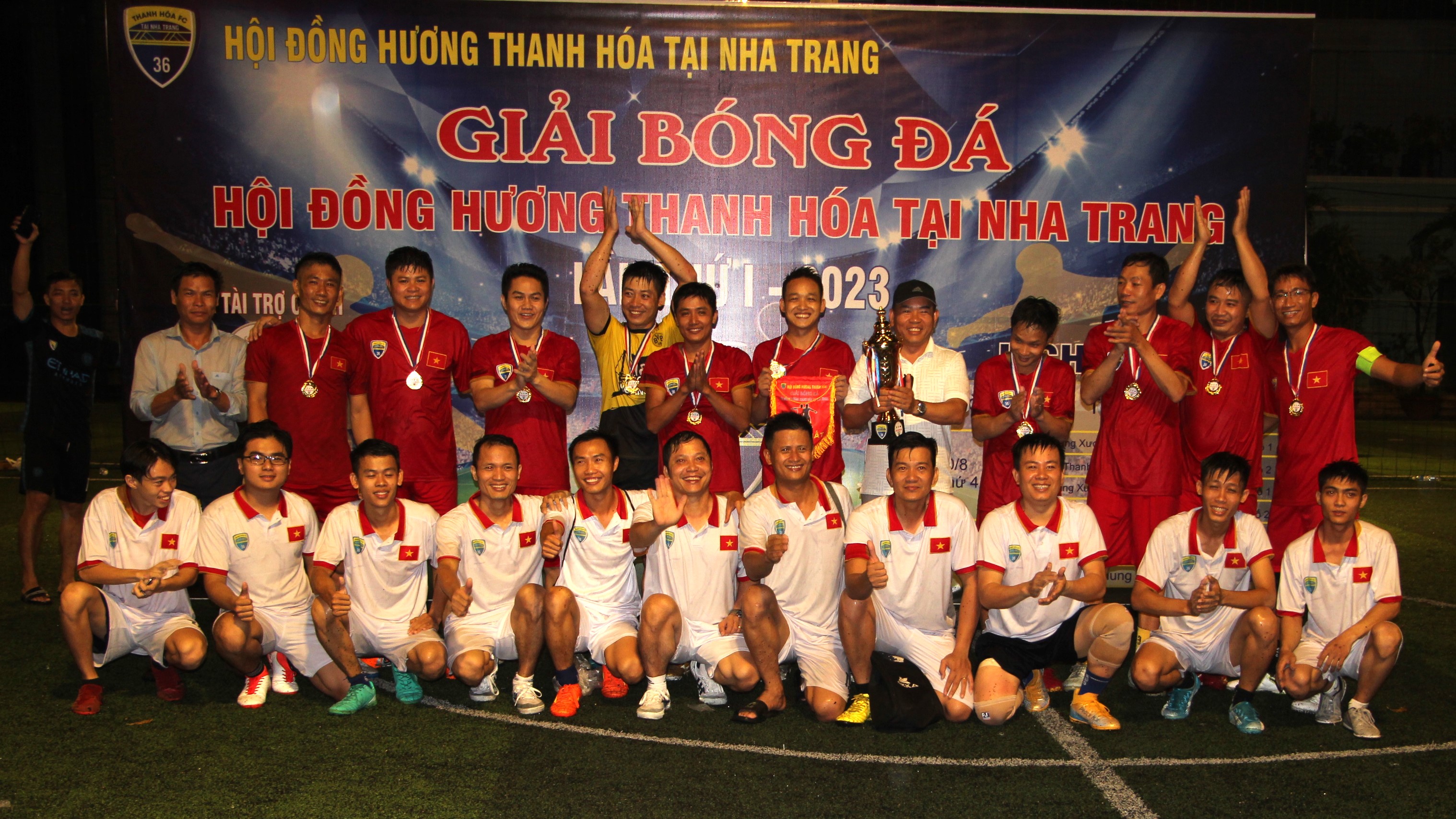 Hơn 40 vận động viên tham gia giải bóng đá Hội đồng hương Thanh Hóa tại Nha Trang