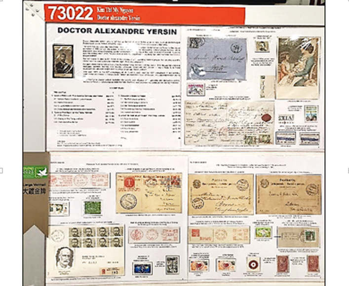 Bộ sưu tập tem về bác sĩ A.Yersin đạt giải Mạ Vàng Lớn tại Triển lãm Tem châu Á.