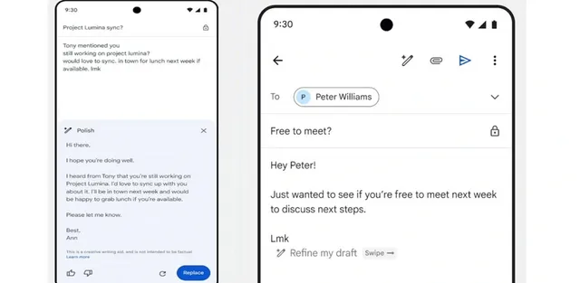 Gmail cho viết email bằng AI