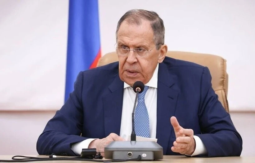 Ngoại trưởng Nga Sergei Lavrov phát biểu tại Moskva. (Ảnh: IRNA/TTXVN)
