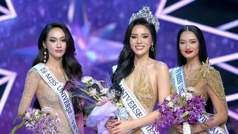 Top 3 Miss Universe Vietnam 2024. (Ảnh chụp màn hình)