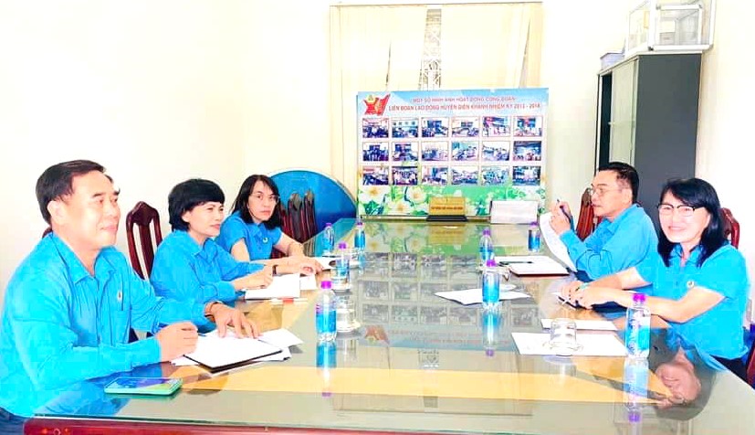Kiểm tra tình hình hoạt động Công đoàn huyện Diên Khánh