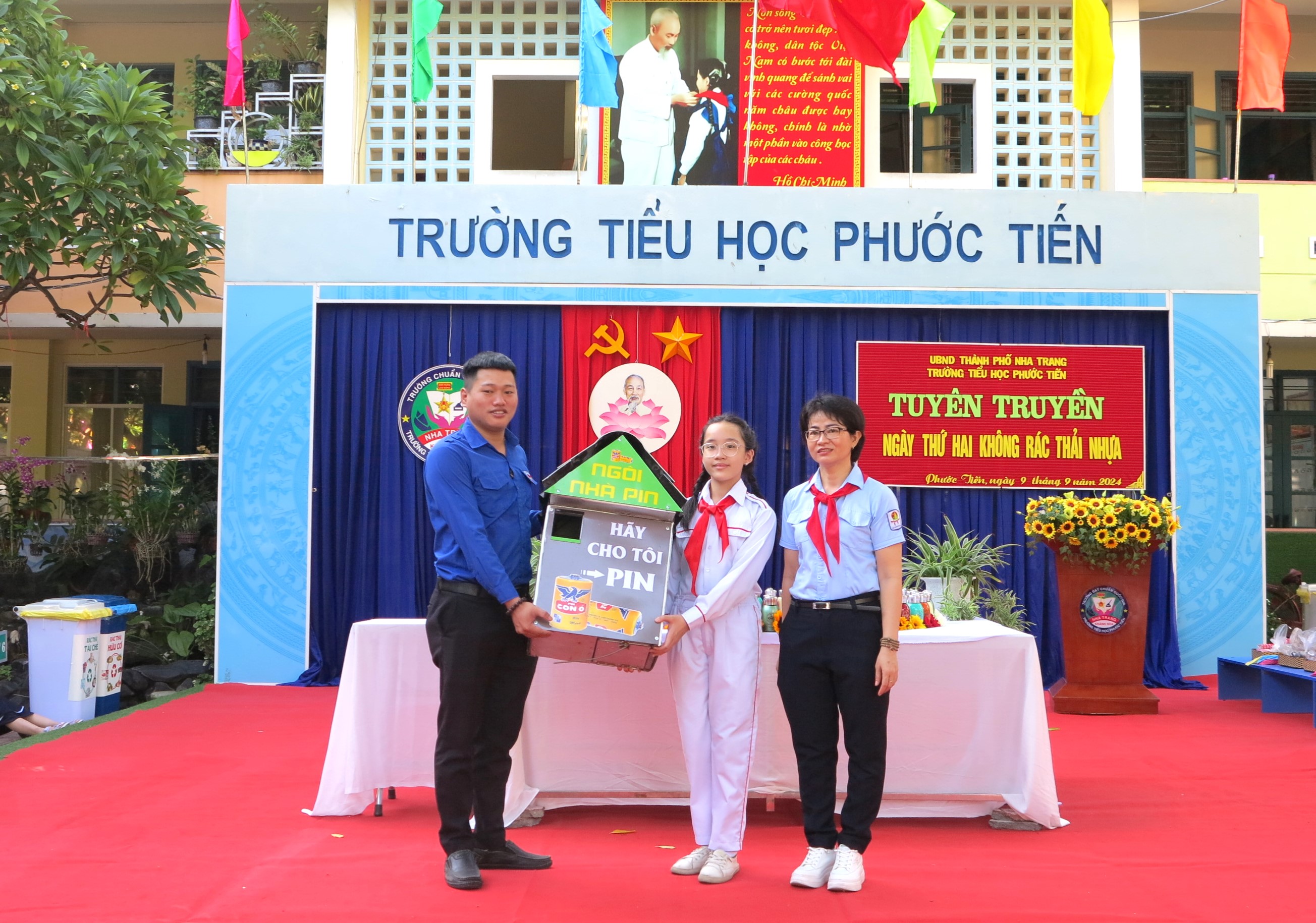 Trường Tiểu học Phước Tiến (TP. Nha Trang): Tuyên truyền về hạn chế rác thải nhựa