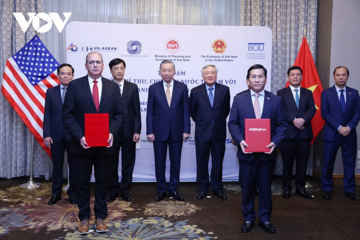 Tổng Bí thư, Chủ tịch nước Tô Lâm dự toạ đàm với các doanh nghiệp hàng đầu Hoa Kỳ