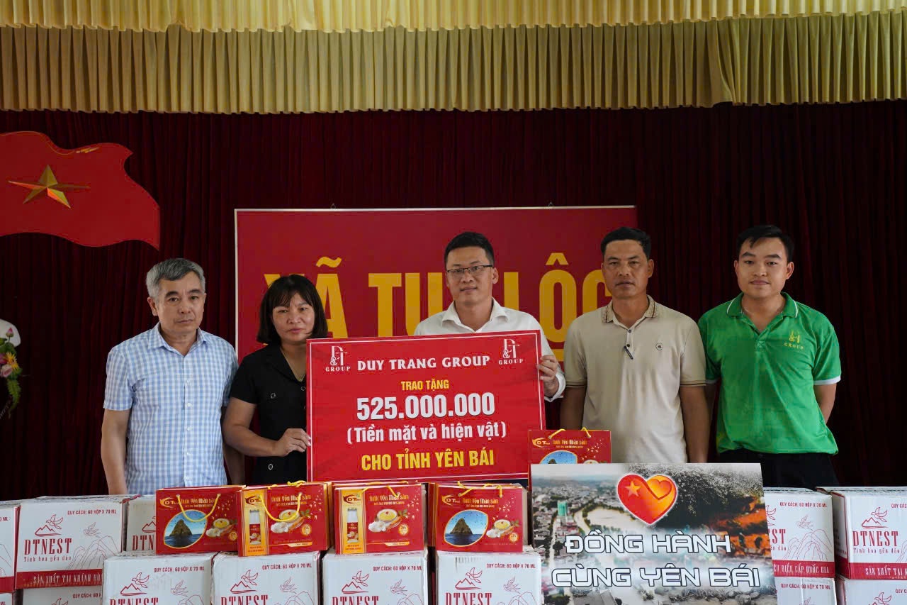DT Group trao quà và tiền mặt đến tận tay người dân Yên Bái 