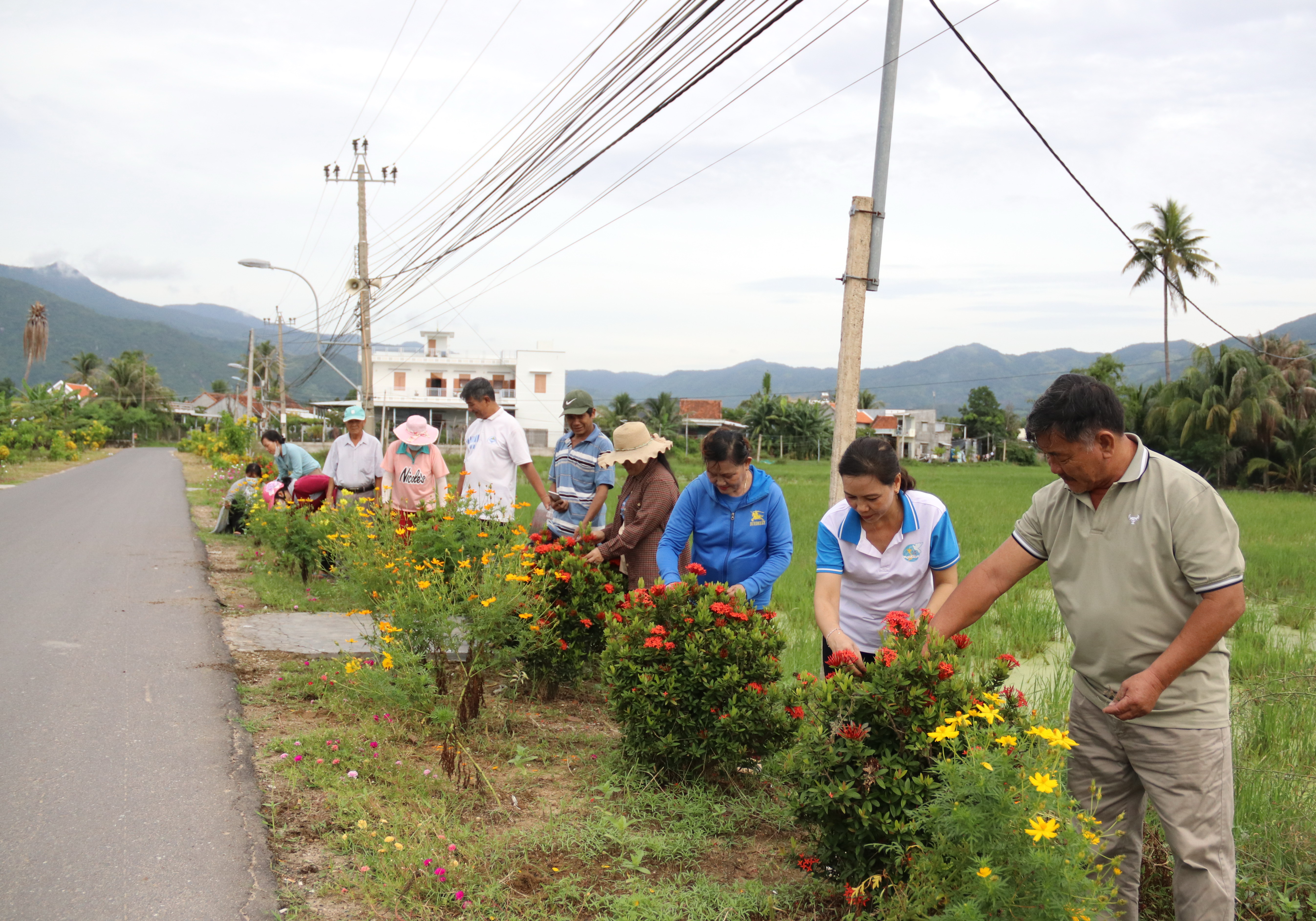 Vạn Ninh: Phụ nữ thực hiện các tuyến đường xanh - sạch - đẹp