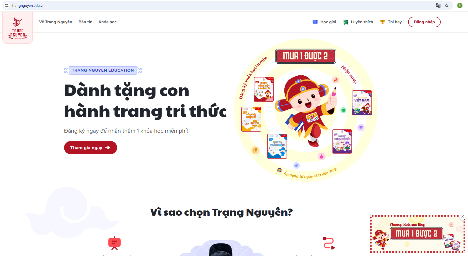 Tổ chức sân chơi “Trạng Nguyên tiếng Việt” trên Internet