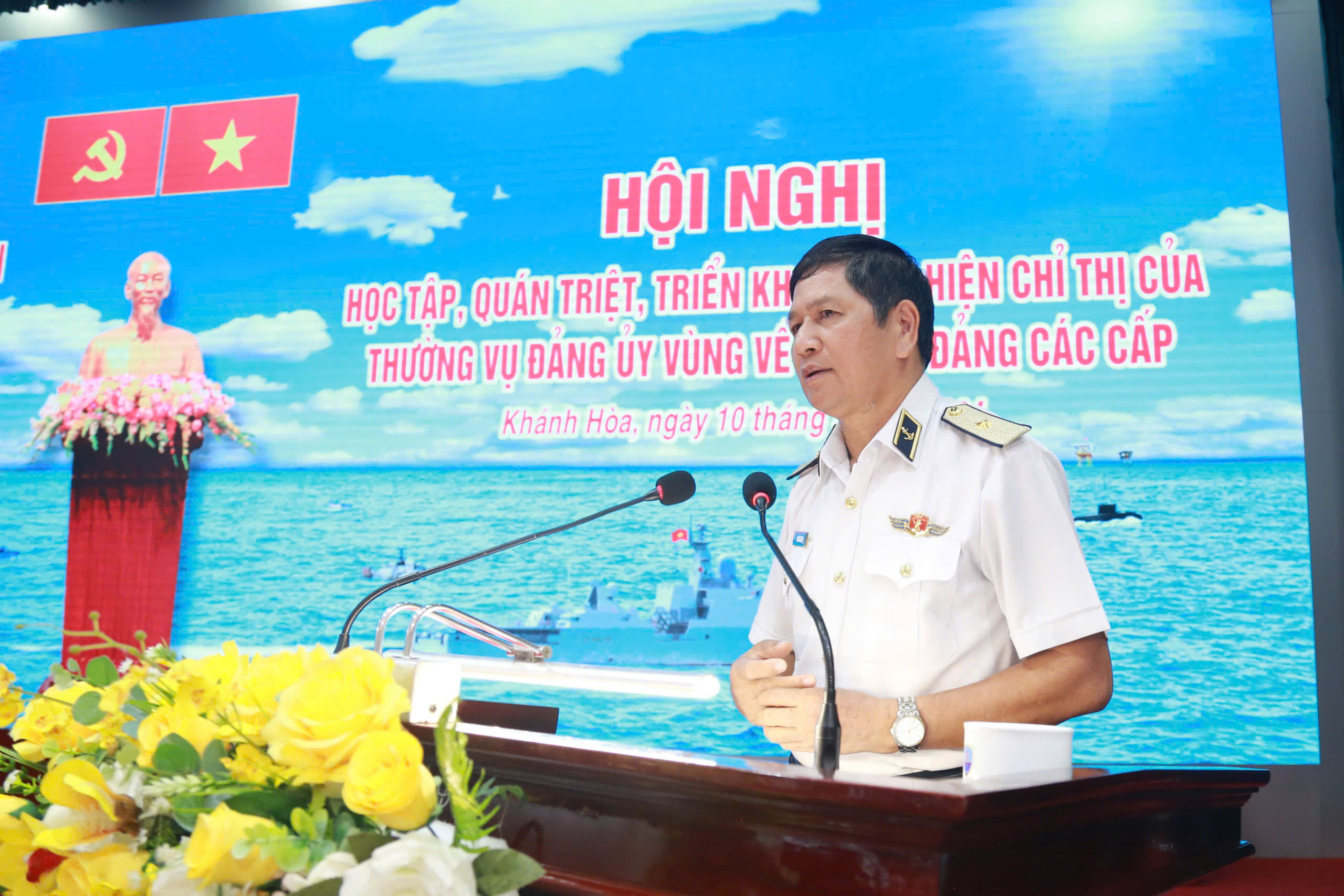 Vùng 4 Hải quân: Học tập, quán triệt triển khai thực hiện chỉ thị về Đại hội Đảng các cấp