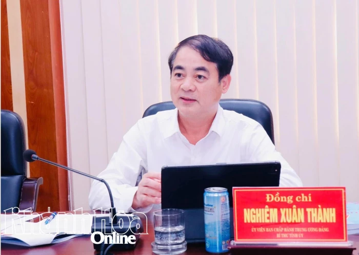 Bí thư Tỉnh ủy Nghiêm Xuân Thành họp rà soát công tác chuẩn bị Đại hội đại biểu Đảng bộ tỉnh lần thứ I, nhiệm kỳ 2025 - 2030