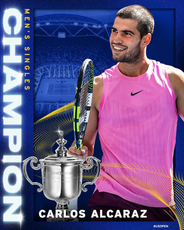 Alcaraz vô địch tại Mỹ mở rộng và leo lên vị trí số một thế giới