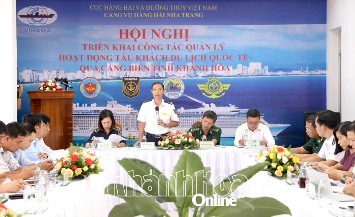 Triển khai công tác quản lý hoạt động tàu khách du lịch quốc tế qua cảng biển tỉnh Khánh Hòa
