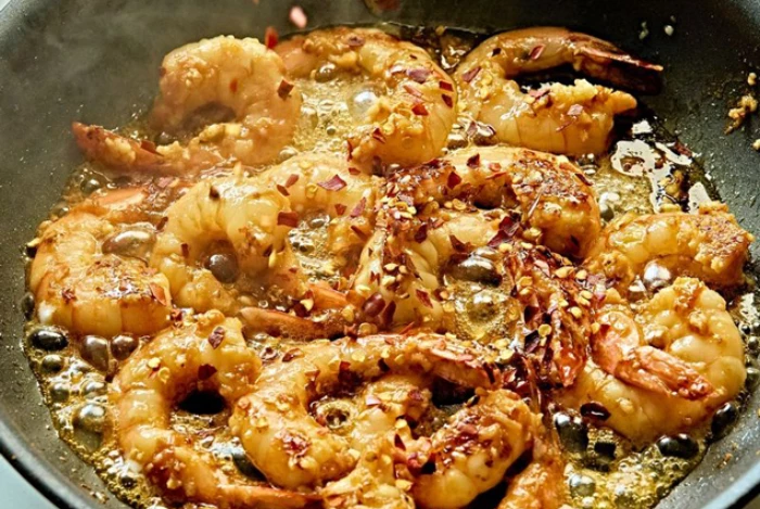 Tôm sốt tỏi mật ong