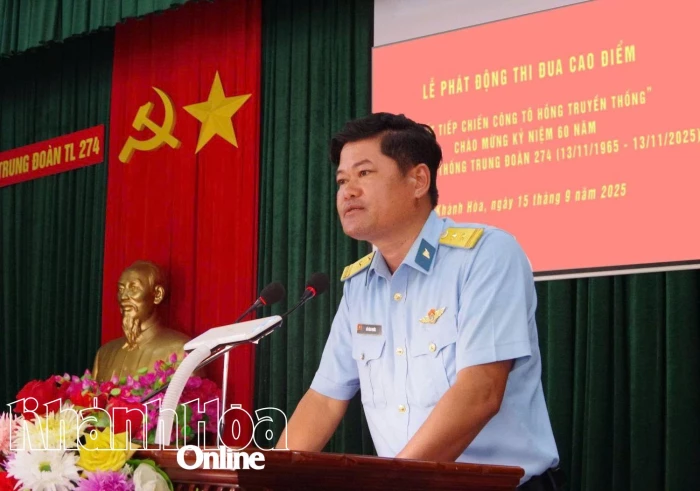 Trung đoàn 274, Sư đoàn Phòng không 377 phát động thi đua cao điểm chào mừng 60 năm Ngày truyền thống