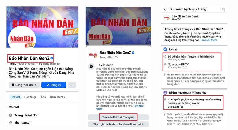 Các bước để kiểm tra tính minh bạch của tài khoản mạng xã hội