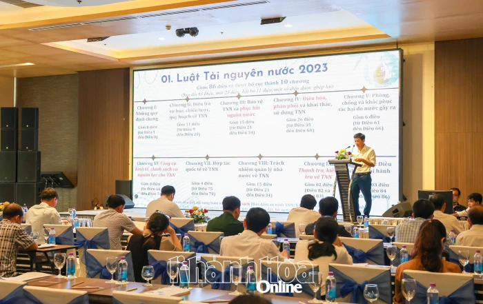 Chi cục Thủy lợi tỉnh Khánh Hòa: Tập huấn về Luật Tài nguyên nước