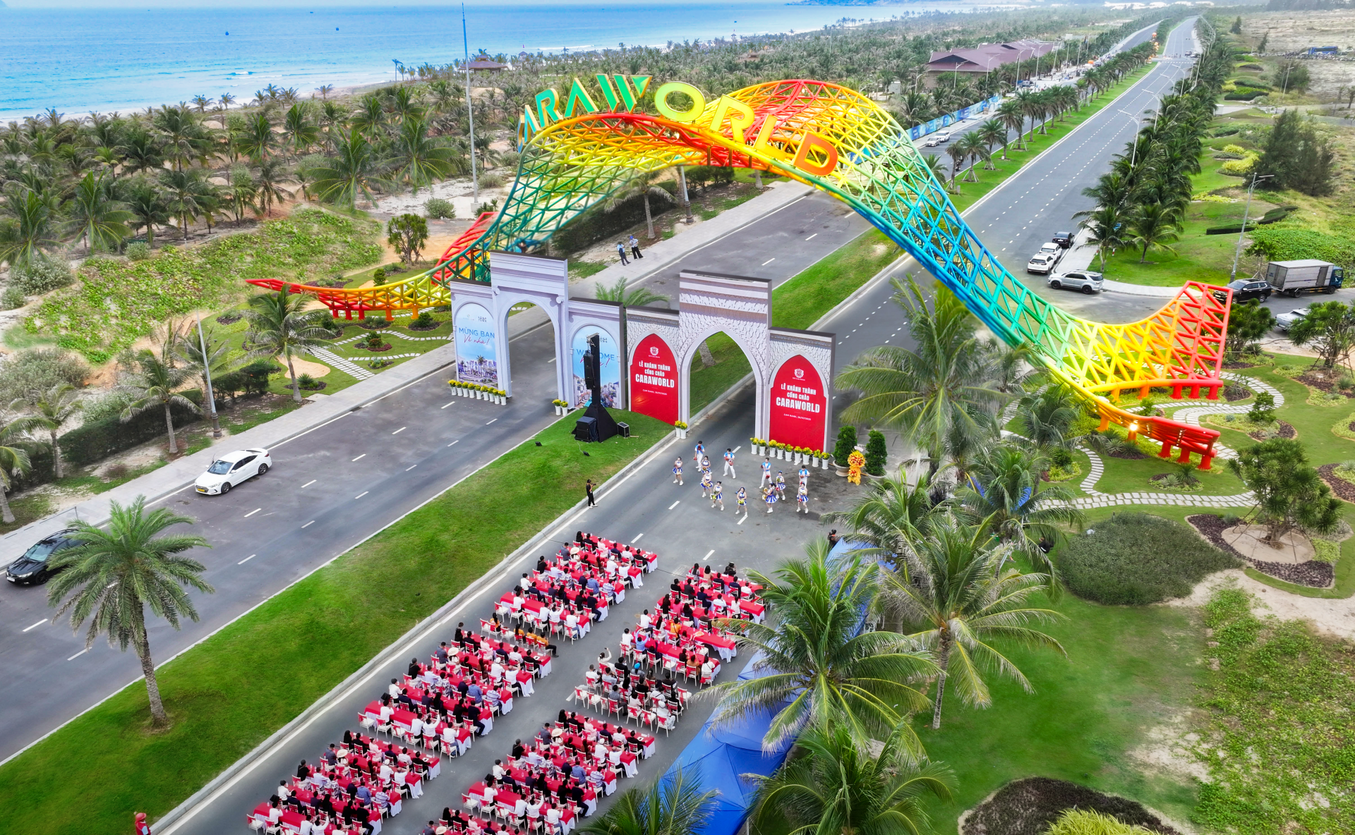 Chủ đầu tư KN Cam Ranh khánh thành cổng chào biểu tượng CaraWorld vào tháng 7-2025.