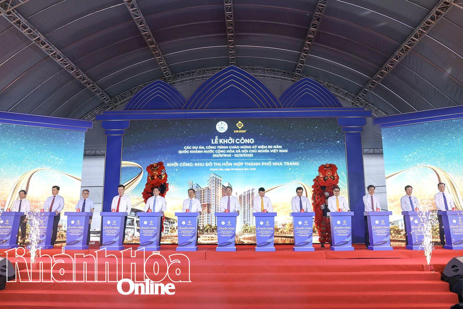 Khởi công dự án đô thị của Tập đoàn Sun Group tại phường Nam Nha Trang.