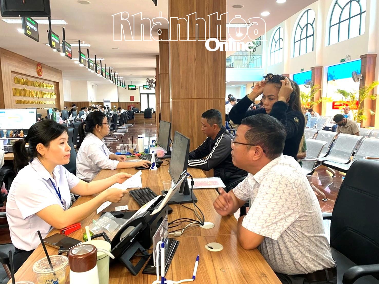 Hoạt động của Trung tâm Phục vụ hành chính công tỉnh.