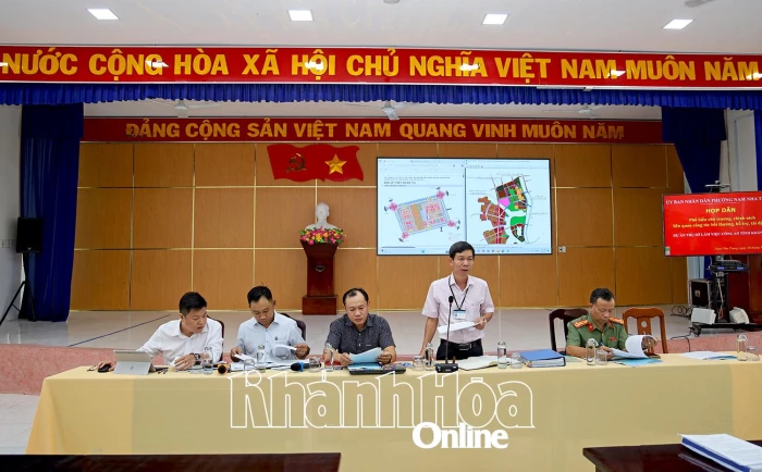 Phường Nam Nha Trang phổ biến chính sách bồi thường, hỗ trợ, tái định cư dự án Trụ sở làm việc Công an tỉnh