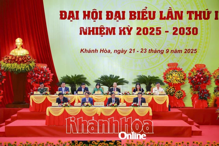 Phiên bế mạc Đại hội đại biểu Đảng bộ tỉnh Khánh Hòa lần thứ I, nhiệm kỳ 2025 - 2030