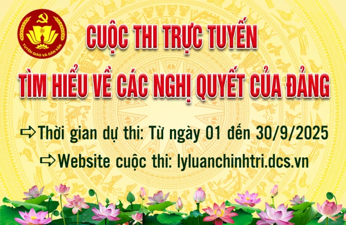 Cuộc thi trực tuyến tìm hiểu về các nghị quyết của Đảng