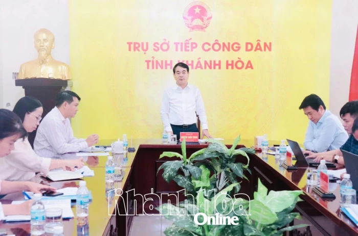 Bí thư Tỉnh ủy Khánh Hòa Nghiêm Xuân Thành tiếp công dân định kỳ tháng 9