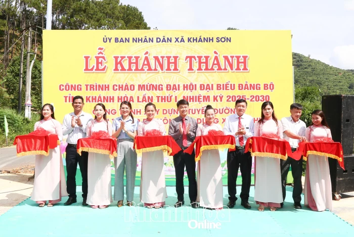 Xã Khánh Sơn khánh thành công trình chào mừng Đại hội đại biểu Đảng bộ tỉnh lần thứ I, nhiệm kỳ 2025 - 2030