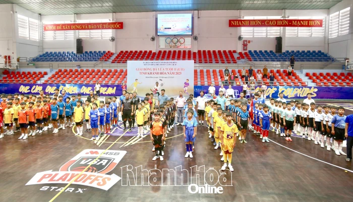 15 đội bóng tranh tài Giải bóng đá U11 tỉnh Khánh Hòa