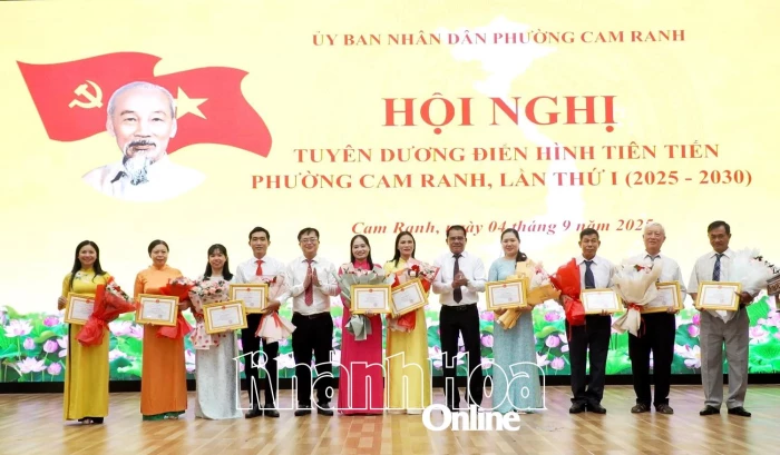 Phường Cam Ranh tuyên dương 13 tập thể, cá nhân điển hình tiên tiến