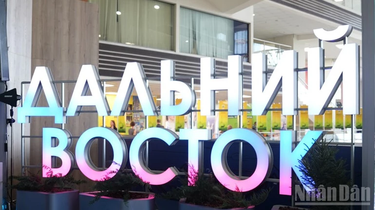 Chủ đề của Diễn đàn năm nay là “Viễn Đông: Hợp tác vì hòa bình và thịnh vượng”. (Ảnh: XUÂN HƯNG)