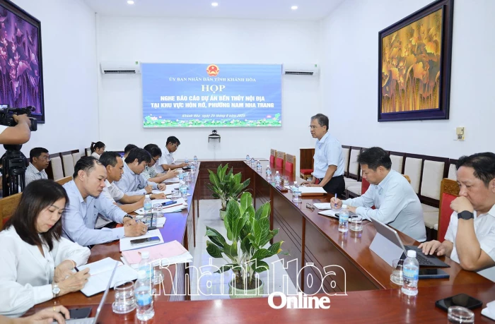 Sớm triển khai Dự án Bến thủy nội địa tại khu vực Hòn Rớ