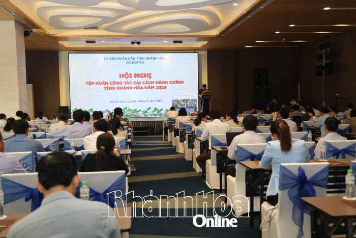 UBND tỉnh Khánh Hòa tập huấn công tác cải cách hành chính đợt 1 năm 2025