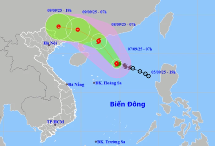 ​​​​​​​Dự báo gió giật mạnh trên biển, mưa dông trên đất liền