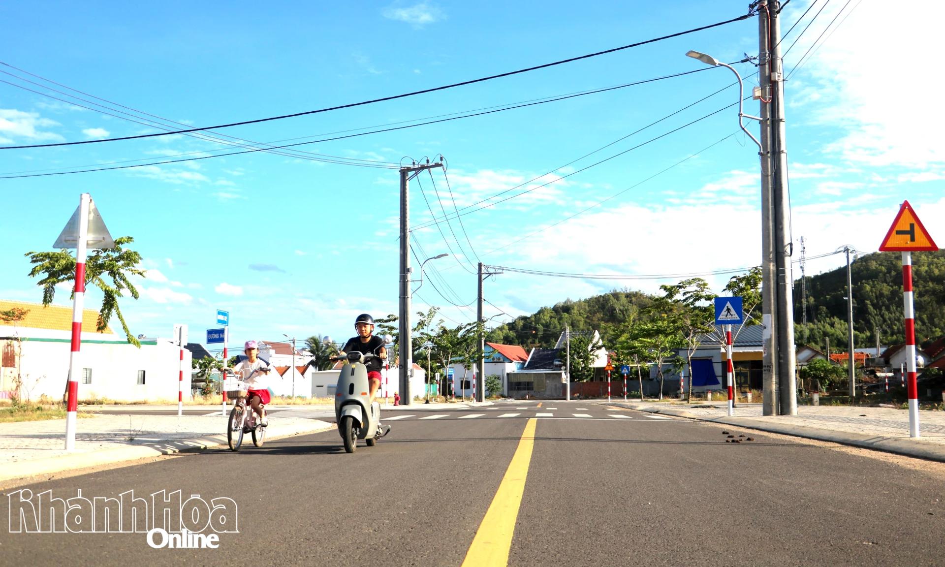 Cơ sở hạ tầng Khu tái định cư Hà Thanh, phường Ninh Hòa được đầu tư bài bản. 