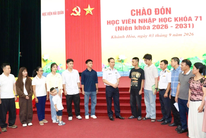 Học viện Hải quân tiếp nhận học viên khóa 71