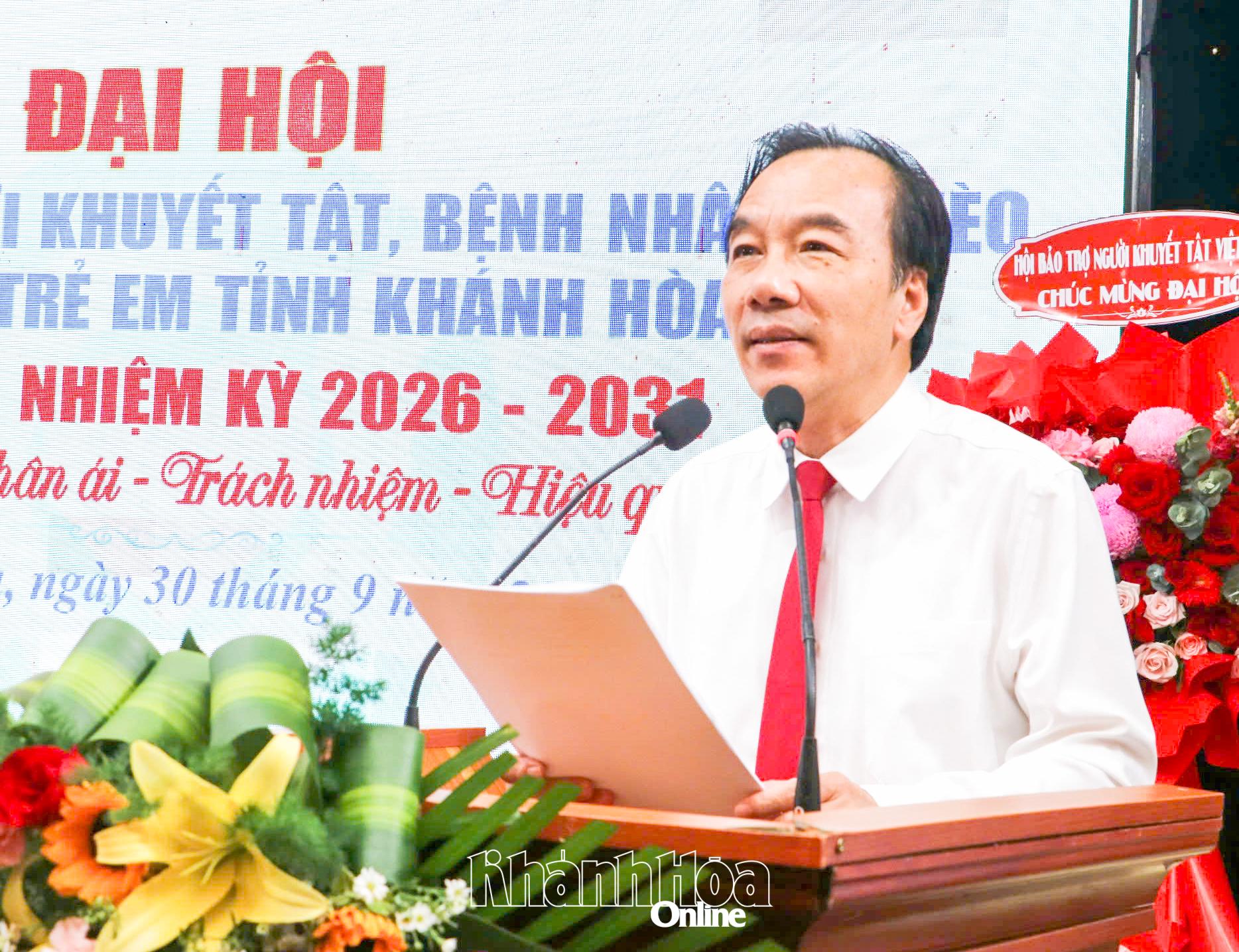 Đồng chí Ngô Sách Thực phát biểu chỉ đạo tại đại hội.
