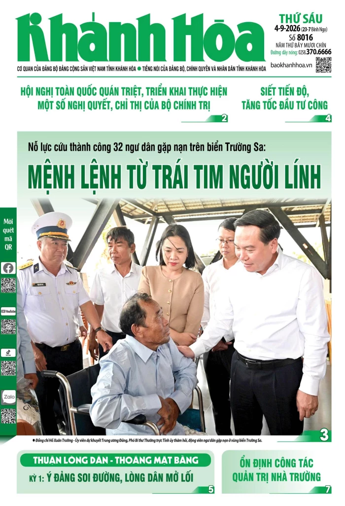 Đọc báo in số 8016 ngày 4/9/2026