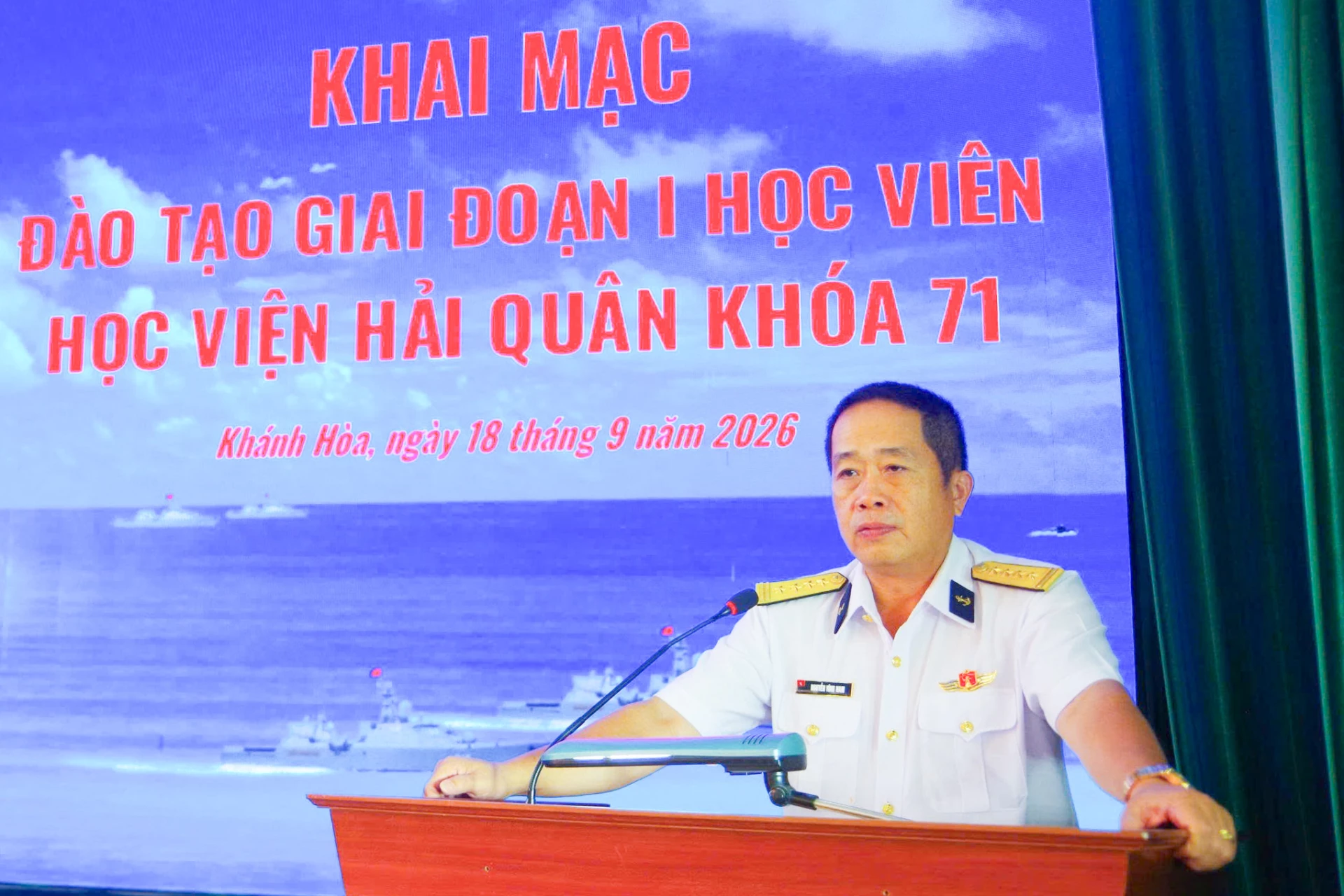 Đại tá Nguyễn Vĩnh Nam phát biểu chỉ đạo.